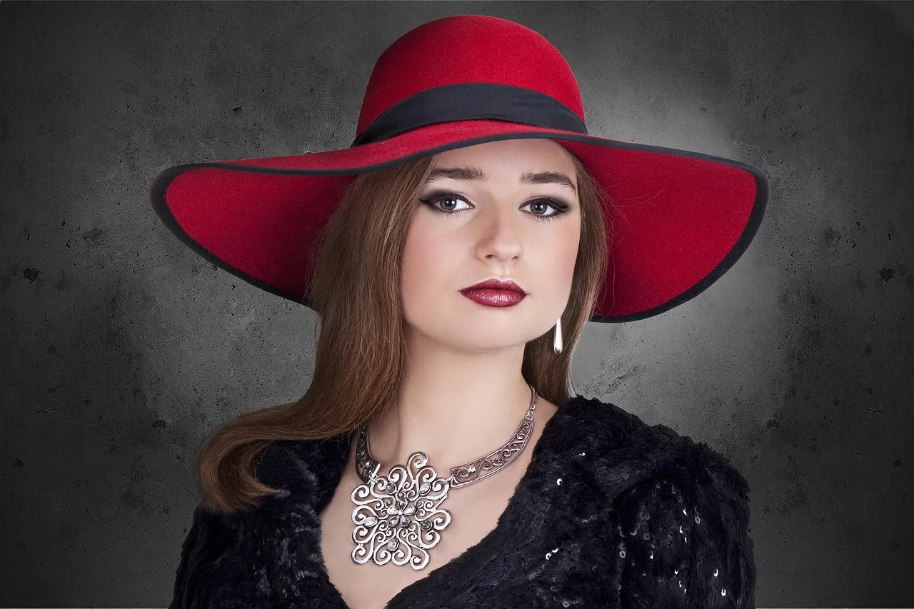woman, fashion, jewelry, makeup, beauty, beautiful, pretty, hat, elegance, style, girl, young, female, pose, model, retro, portrait, jewelry, jewelry, jewelry, jewelry, jewelry, makeup, beauty, hat, hat, hat, girl